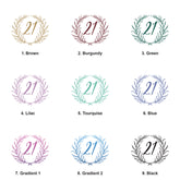 21st Birthday White Photo Album Gift For Her Or Him With Laurel Wreath